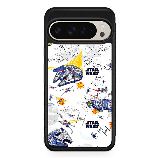Star Wars Aircraft on Galaxy Google Pixel 9 Pro Case | Slim Protective Cover
