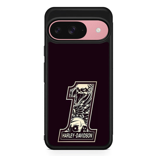 Harley Davidson Number Dark Purple Google Pixel 9 Case | Durable Google Pixel 9 Cover