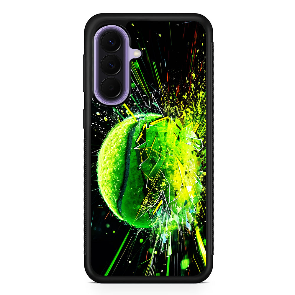 Tennis Ball Breaks Glass Samsung Galaxy A57 Case | Slim Samsung Galaxy A57 Rubber Case