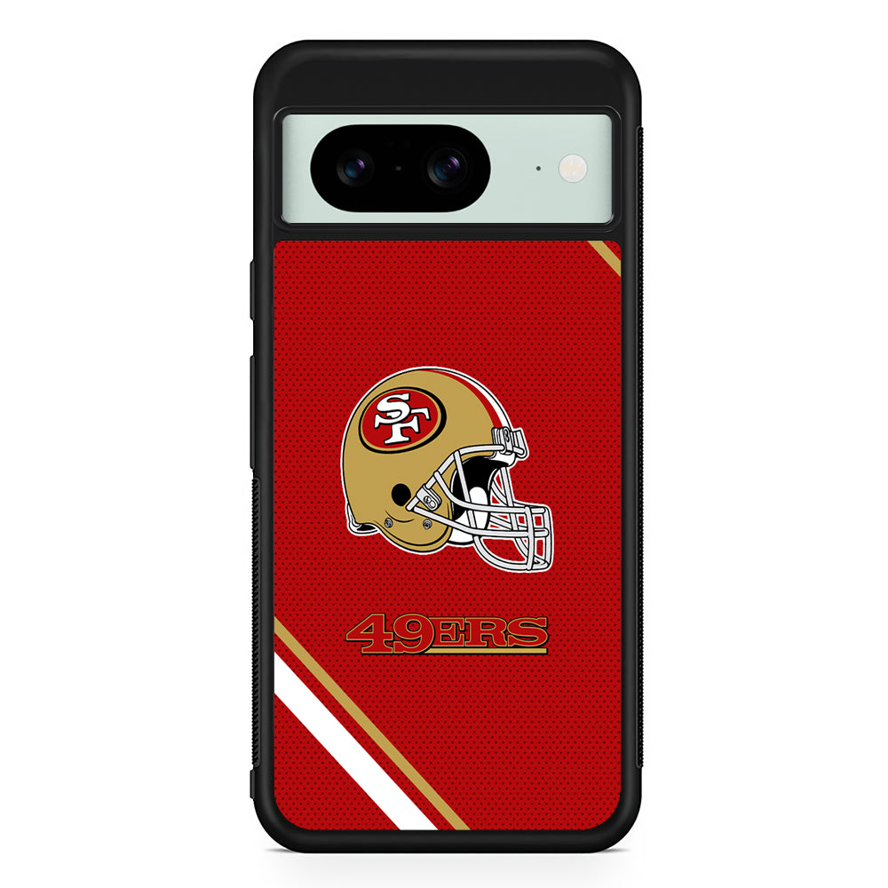 NFL San Francisco 49ers Helmet Google Pixel 8 Case | Durable Protective Cover for Google Pixel 8