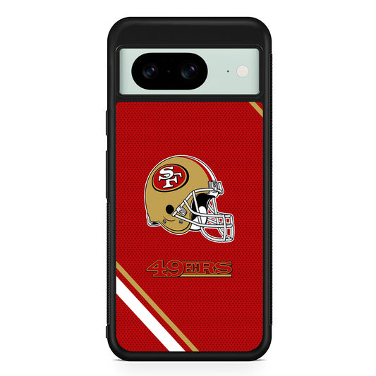NFL San Francisco 49ers Helmet Google Pixel 8 Case | Durable Protective Cover for Google Pixel 8