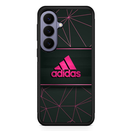 Adidas Pink Web Samsung Galaxy S26 Case | Slim Protective Rubber Case for Samsung S26