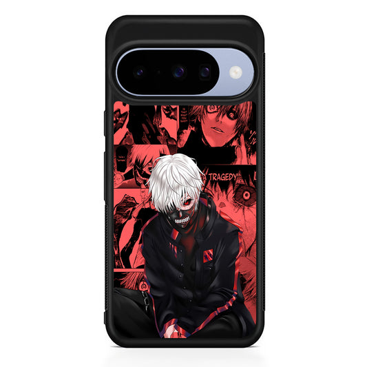 Tokyo Ghoul Ken Kaneki Comic Google Pixel 10 Case | Google Pixel 10 Rubber Protective Case