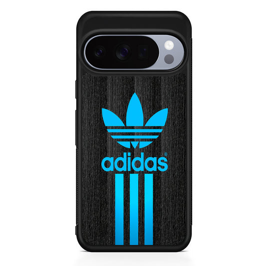 Adidas Glowing Blue Google Pixel 10 Pro Case | Slim Google Pixel 10 Pro Rubber Case