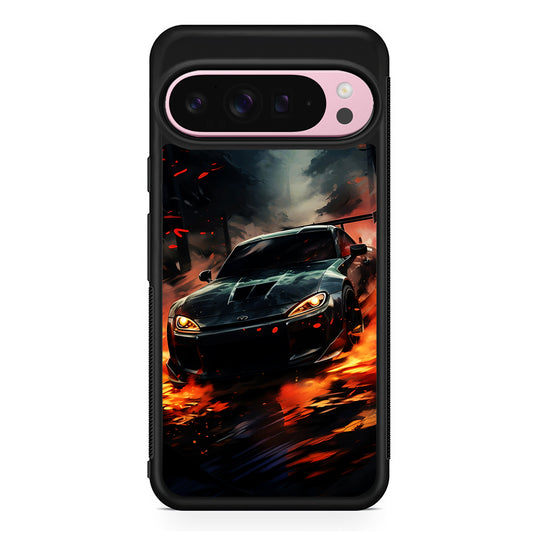 Sport Car Drift Smoke Google Pixel 9 Pro XL Case | Protective Cover