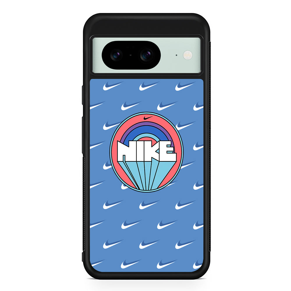 Nike Patern and Rounded Shape Google Pixel 8 Case | Slim Rubber Case for Google Pixel 8