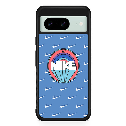 Nike Patern and Rounded Shape Google Pixel 8 Case | Slim Rubber Case for Google Pixel 8