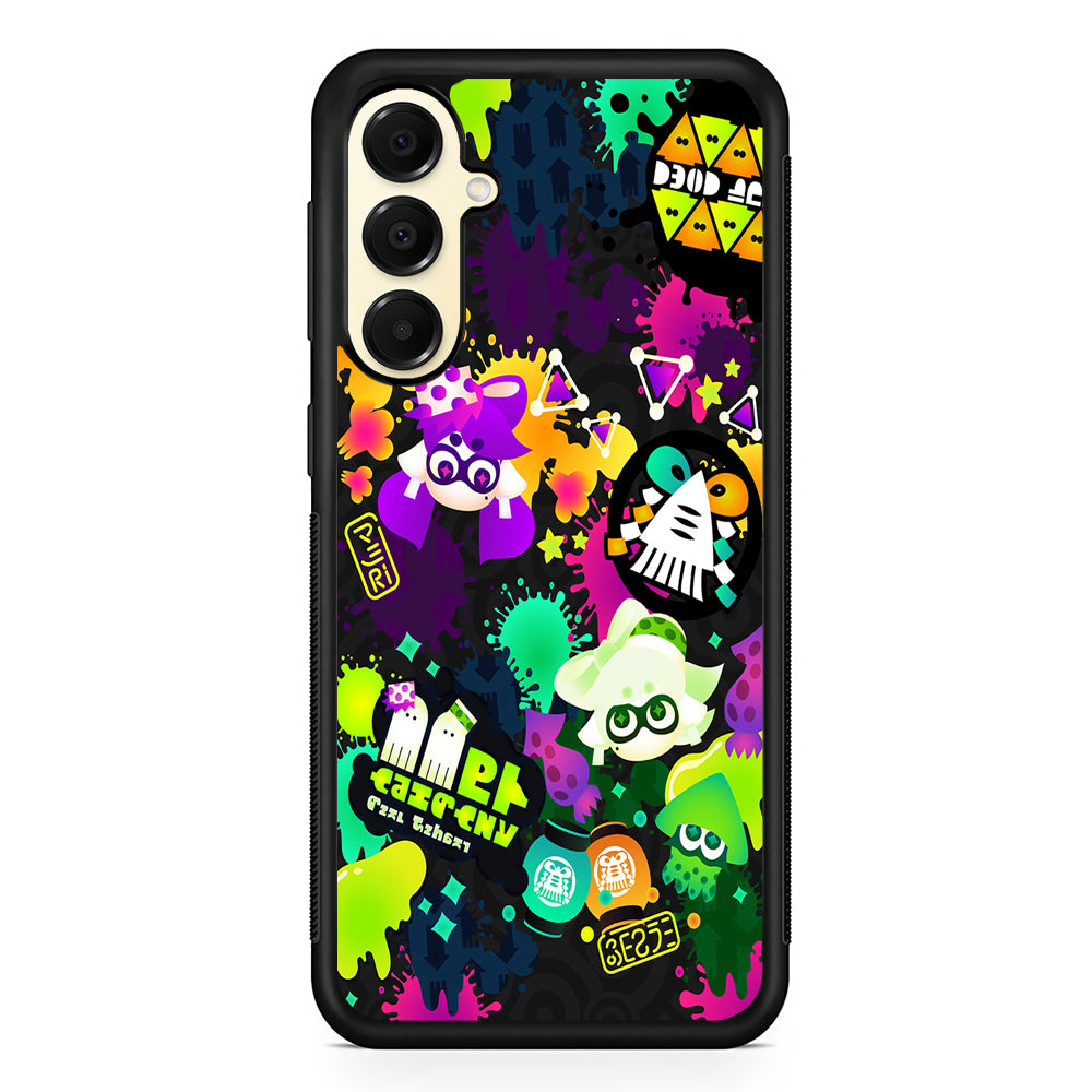 Splatoon Squid Graffiti Samsung Galaxy A16 Case | Slim Rubber Samsung Galaxy A16 Case