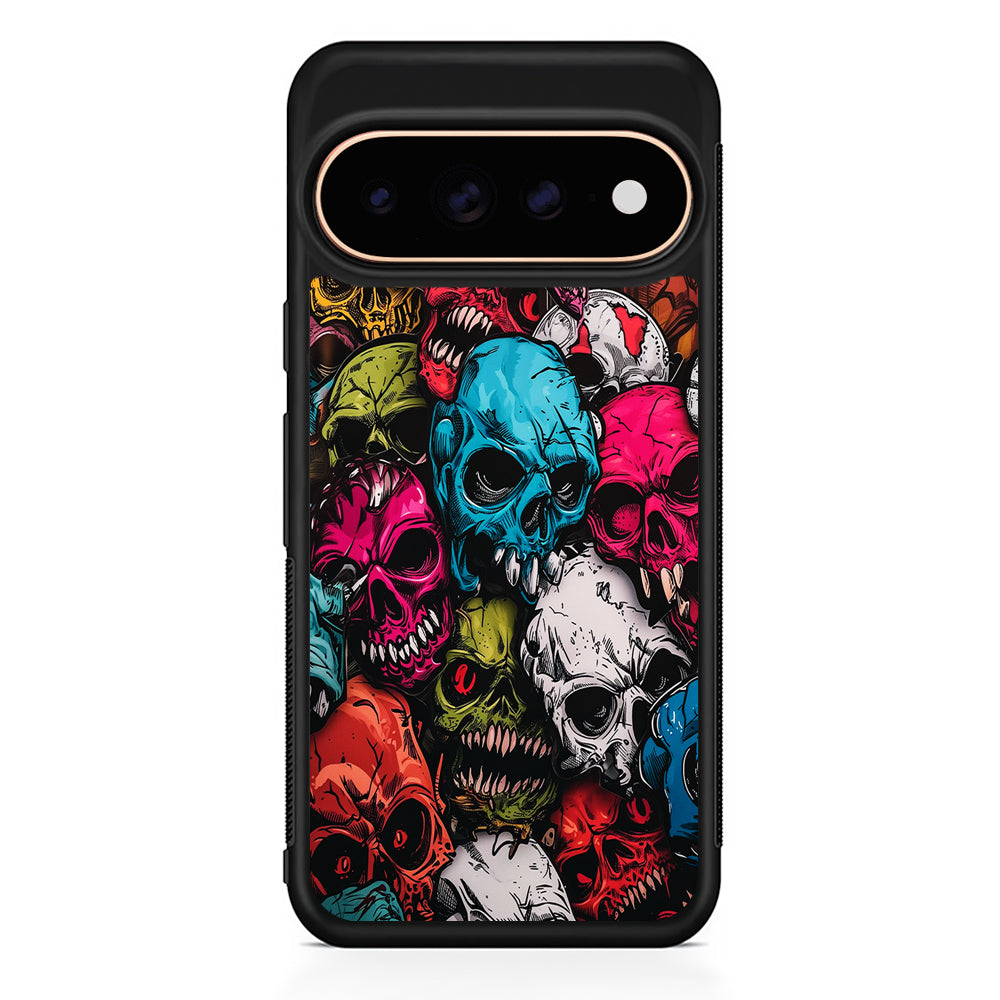 Skull Colorful Pattern Google Pixel 11 Pro Case - Stylish Protective Phone Case