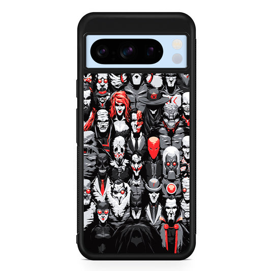 Batman Villains Character Google Pixel 8 Pro Case | Slim Rubber Case for Google Pixel 8 Pro