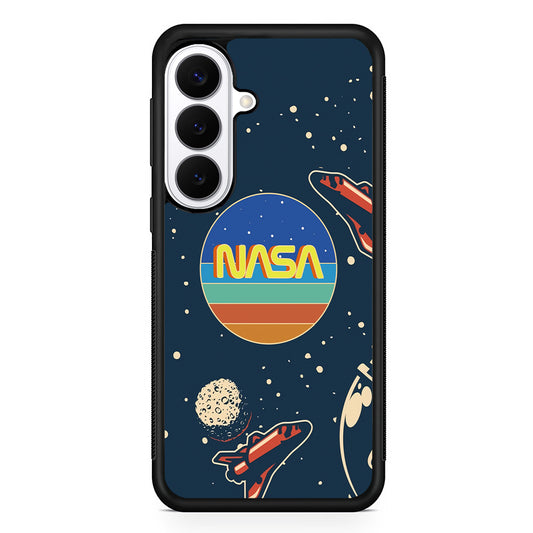 Nasa Retro Space Samsung Galaxy S26 Plus Case | Lightweight Protective Cover for Galaxy S26 Plus