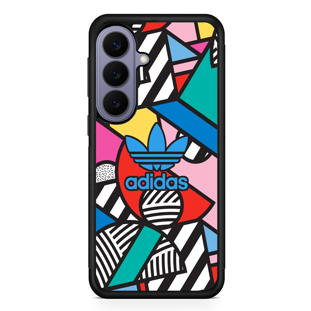 Adidas Collage of Shape Samsung Galaxy S26 Case | Slim Protective Rubber Case for Samsung S26