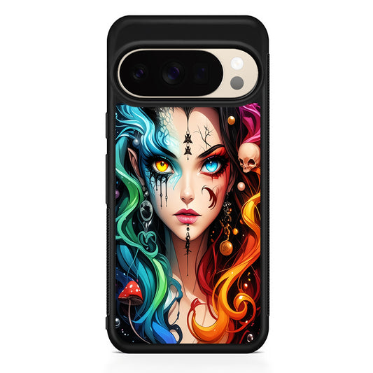 Horned Witch Girl Anime Art Google Pixel 10 Pro XL Case | Slim Google Pixel 10 Pro XL Protective Case