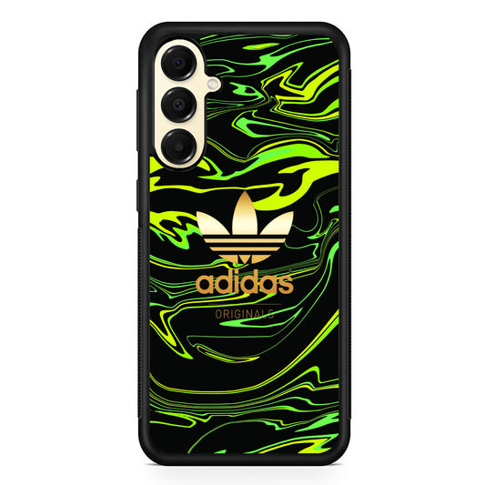 Adidas Green Moss Line Samsung Galaxy A16 Case | Slim Rubber Case for Samsung Galaxy A16