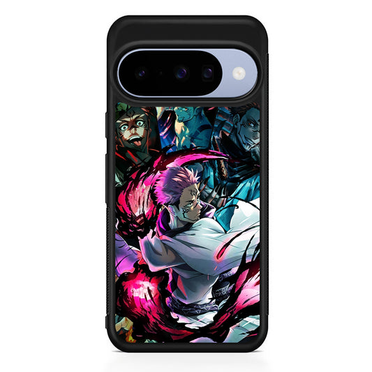 Jujutsu Kaisen Sukuna Aesthetic Google Pixel 10 Case | Google Pixel 10 Rubber Protective Case