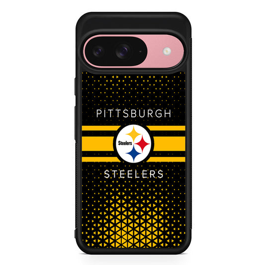 NFL Pittsburgh Steelers Logo Google Pixel 9 Case | Google Pixel 9 Protective Rubber Case