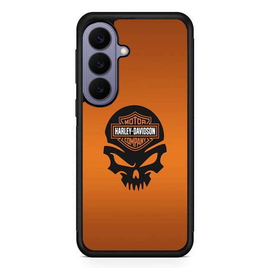 Harley Davidson Skull Silhouette Samsung Galaxy S26 Case | Lightweight Samsung Galaxy S26 Phone Case