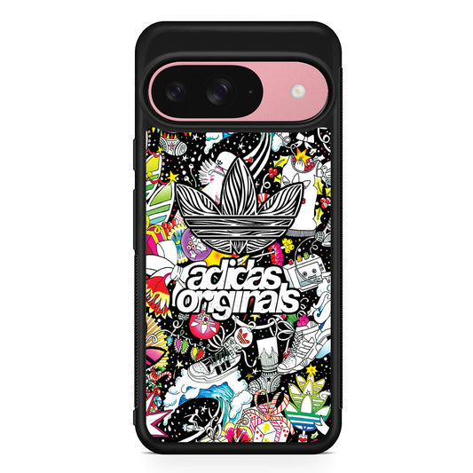 Adidas Original Collage Formation Google Pixel 9 Case | Google Pixel 9 Protective Rubber Case