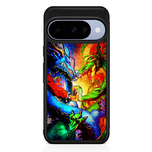 Kaido VS Shenron Crossover Google Pixel 10 Case | Google Pixel 10 Rubber Protective Case