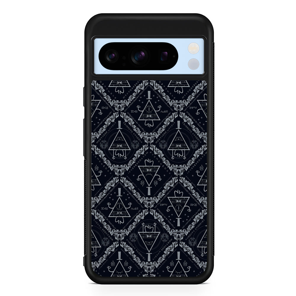 Bill Cipher Gravity Falls Pattern Google Pixel 8 Pro Case | Slim Rubber Case for Google Pixel 8 Pro