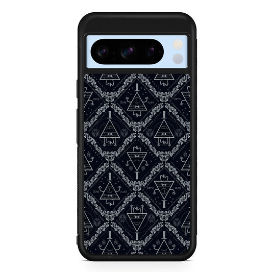Bill Cipher Gravity Falls Pattern Google Pixel 8 Pro Case | Slim Rubber Case for Google Pixel 8 Pro