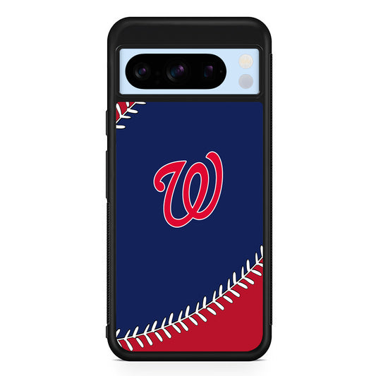 MLB Washington Nationals Logo Google Pixel 8 Pro Case | Slim Rubber Case for Google Pixel 8 Pro