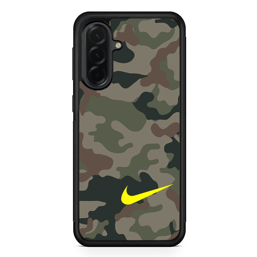 Nike Camo Yellow Alert Samsung Galaxy A36 Case | Durable Samsung Galaxy A36 Cover