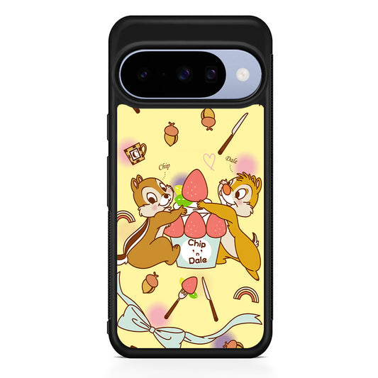 Chip N Dale Are On A Date Google Pixel 10 Case | Google Pixel 10 Rubber Protective Case