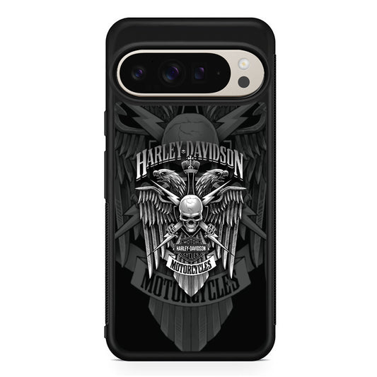 Harley Davidson Silver Pinion Google Pixel 9 Pro Case | Slim Protective Cover