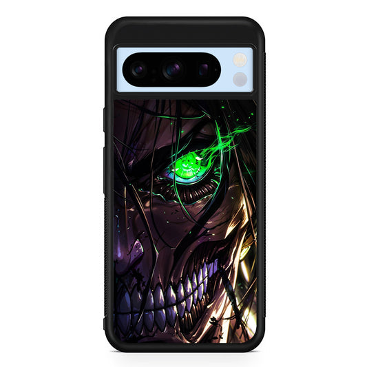 Attack on Titan Eren Face Google Pixel 8 Pro Case | Slim Rubber Case for Google Pixel 8 Pro