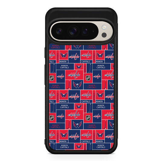 NHL Washington Capitals Pattern Google Pixel 9 Pro Case | Slim Protective Cover