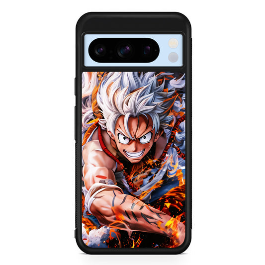 One Piece Luffy Gear 5 Google Pixel 8 Pro Case | Slim Rubber Case for Google Pixel 8 Pro