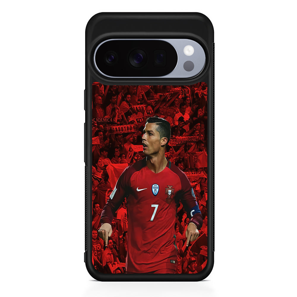Cristiano Ronaldo Portugal Google Pixel 10 Pro Case | Google Pixel 10 Rubber Protective Case