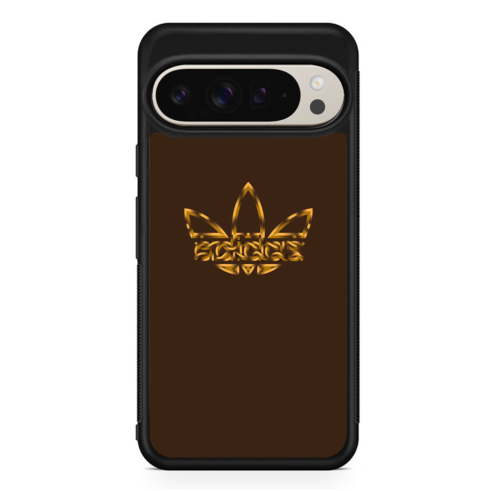 Adidas Royal Gold Chocolate Google Pixel 9 Pro Case | Slim Protective Cover