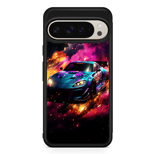 Car City Drift Smoke Google Pixel 9 Pro Case | Slim Protective Cover