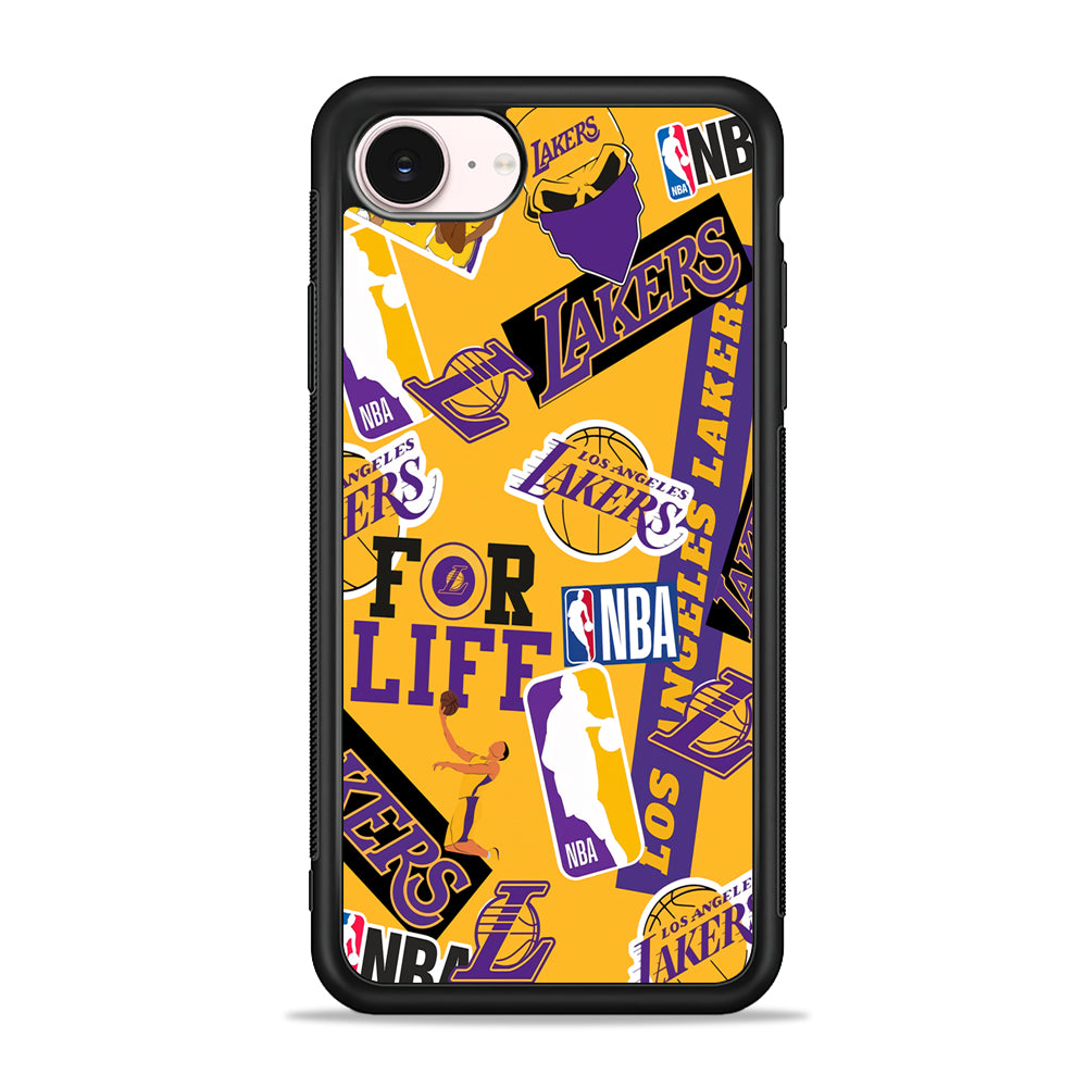 NBA Los Angeles Lakers Pride iPhone 17e Case - Silicone Case