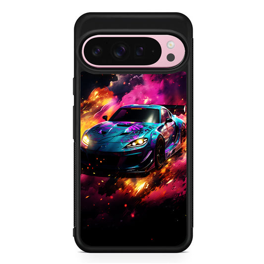 Car City Drift Smoke Google Pixel 9 Pro XL Case | Protective Cover