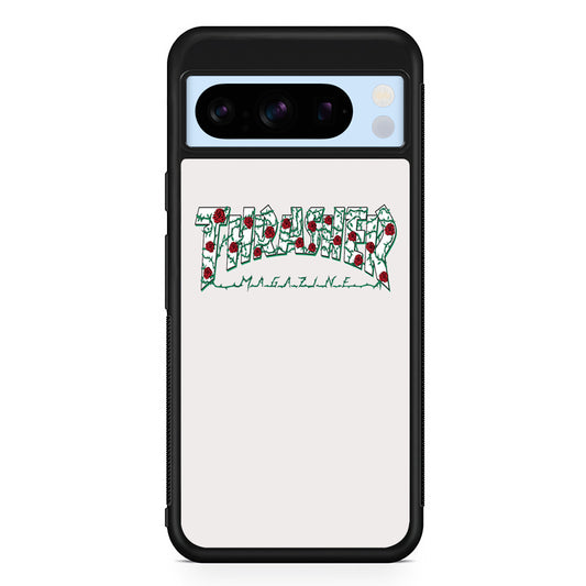 Thrasher White Milk Rose Floral Google Pixel 8 Pro Case | Premium Protective Case for Google Pixel 8 Pro