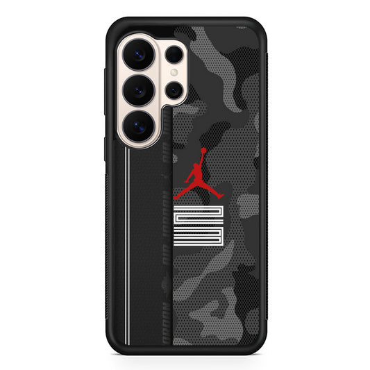 Air Jordan Emblem on Leather Samsung Galaxy S26 Ultra Case | Durable Samsung Galaxy S26 Ultra Phone Case