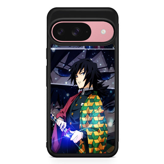 Kimetsu No Yaiba Giyuu In Frame Google Pixel 9 Case | Google Pixel 9 Protective Rubber Case