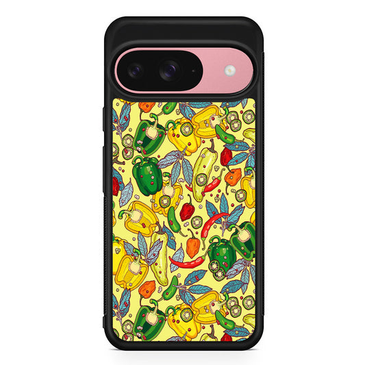 Healthy Vegetarian Food Google Pixel 9 Case | Google Pixel 9 Protective Rubber Case