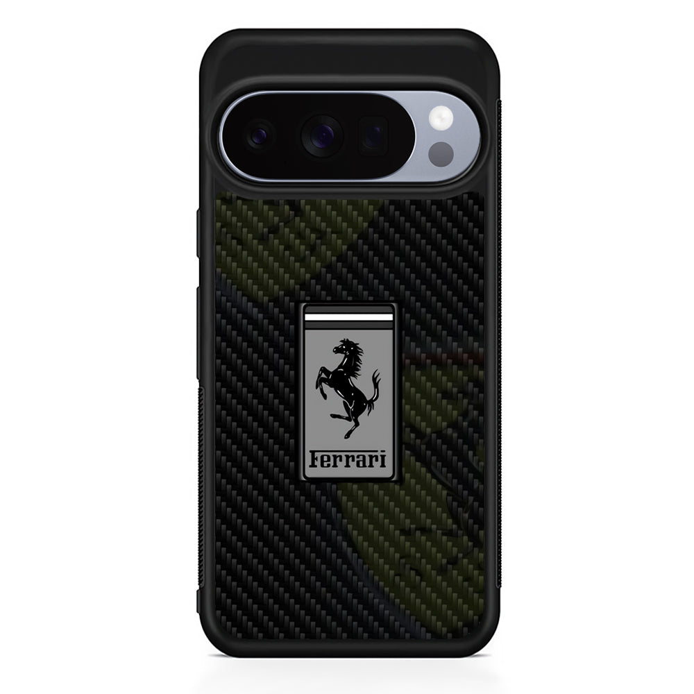 Ferrari Silvery Touch Google Pixel 10 Pro Case | Slim Google Pixel 10 Pro Rubber Case
