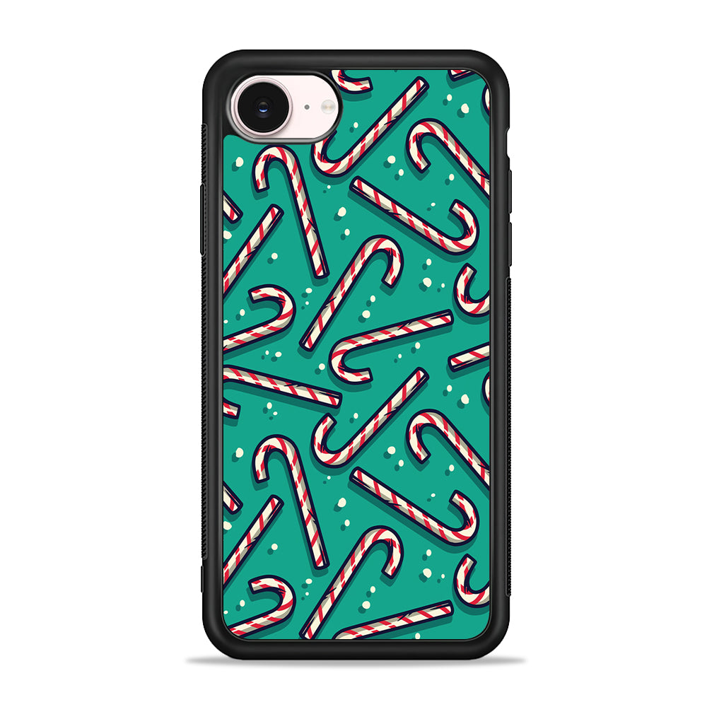Candy Cane Lollipop iPhone 17e Case - Silicone Case