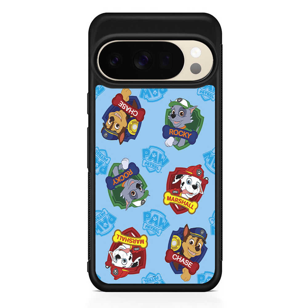 Paw Patrol Blue Background Google Pixel 10 Pro XL Case | Slim Google Pixel 10 Pro XL Protective Case