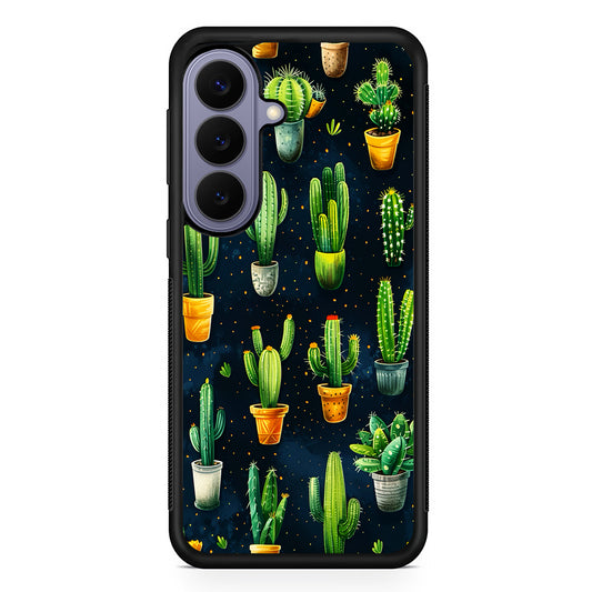 A Collection of Cactus in Pots Samsung Galaxy S26 Case | Durable Rubber Case for Samsung Galaxy S26