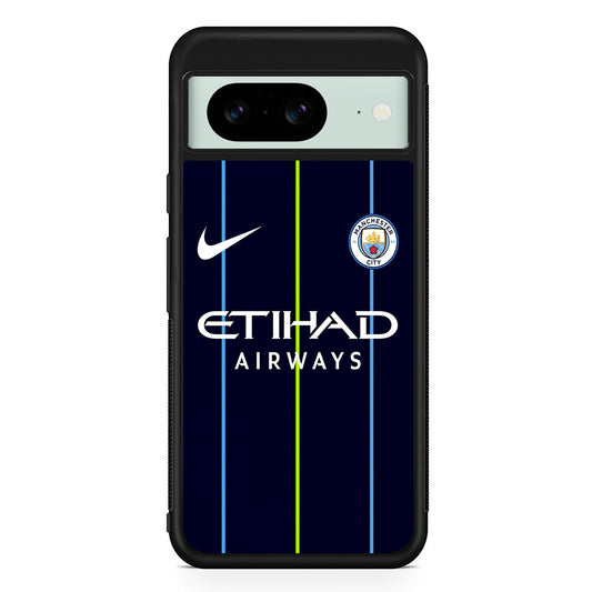 Nike Jersey Away Manchester City Google Pixel 8 Case | Slim Rubber Case for Google Pixel 8