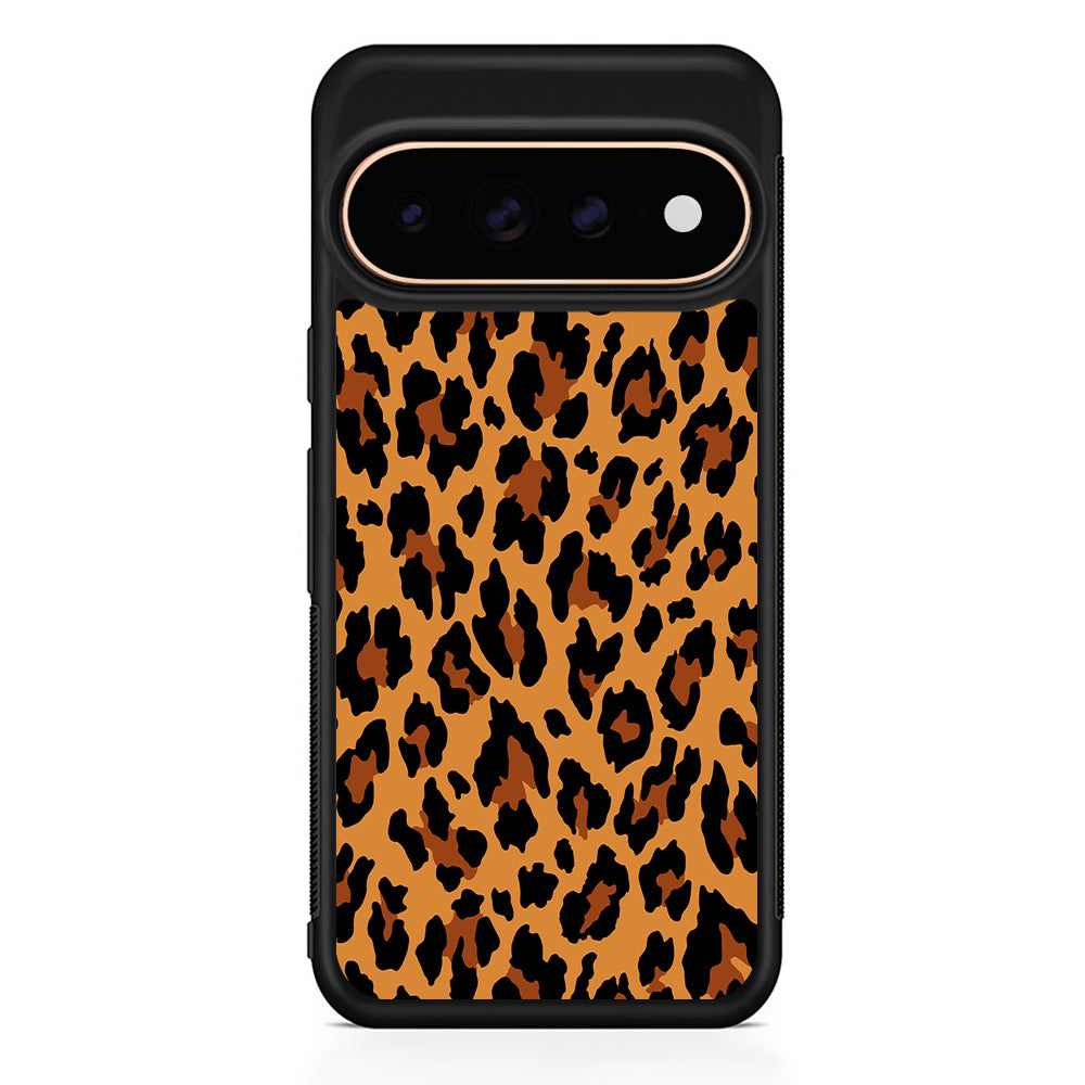 Brown Leopard Skin Pattern Google Pixel 11 Pro Case - Stylish Protective Phone Case