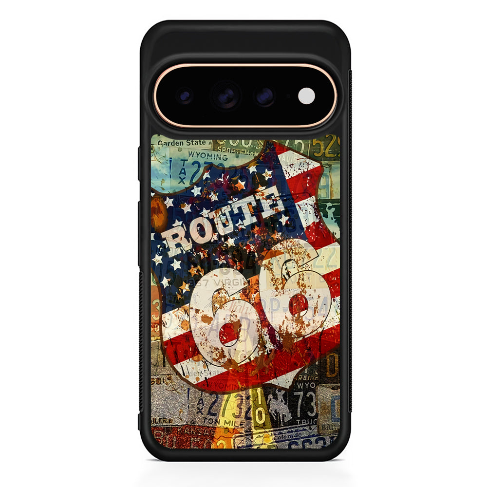 Route 66 Classic Plate Google Pixel 11 Pro Case - Stylish Protective Phone Case