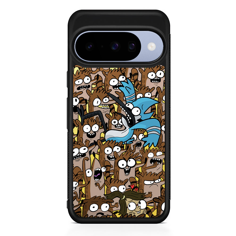 Regular Show Rigby Mordecai Cartoon Google Pixel 10 Case | Google Pixel 10 Rubber Protective Case