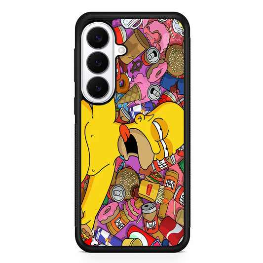 Homer Simpson Faint From Being Full Samsung Galaxy S26 Plus Case | Slim Protective Cover for Samsung Galaxy S26 Plus